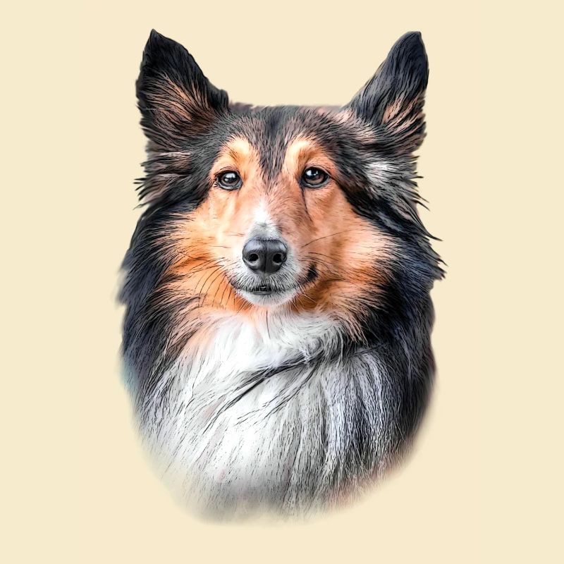 Shetland Hundekopf