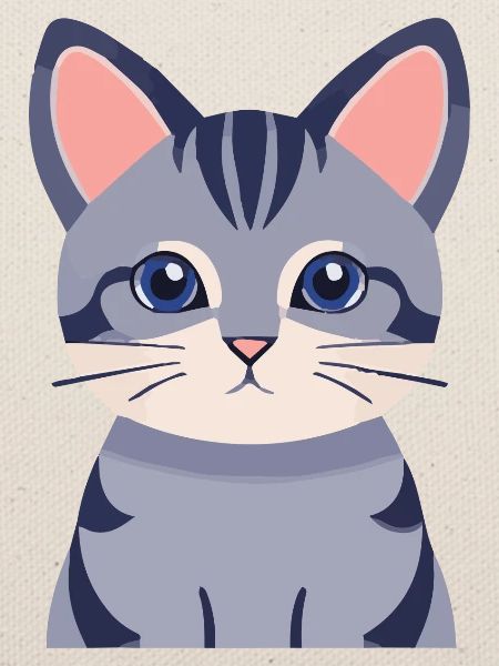 graue Katze süß