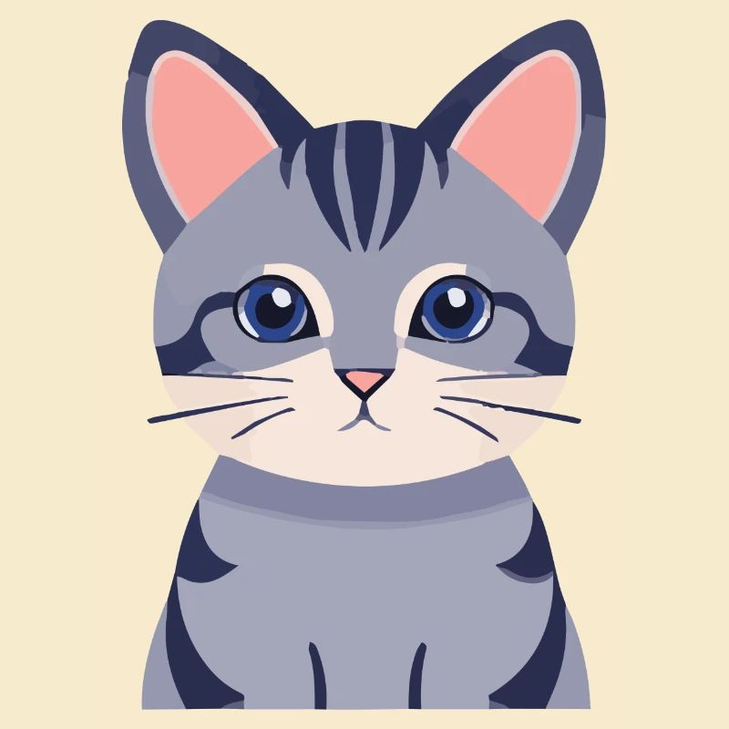 graue Katze süß