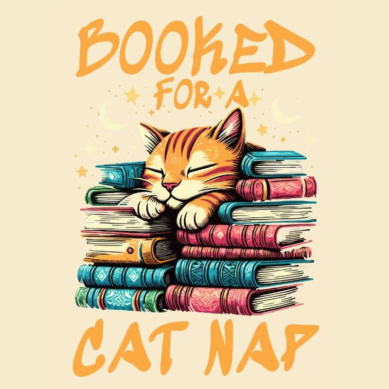 CHAT MIGNON FAISANT LA SIESTE SUR LES LIVRES : RÉSERVÉ POUR UNE SIESTE DE CHAT