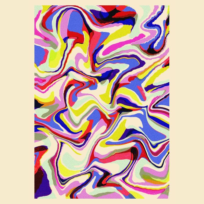 Abstract colorful pattern liquid