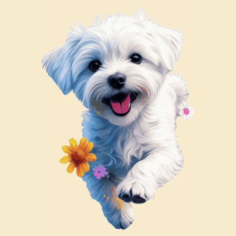 Maltesischer Welpe springt - 2 - 🐾