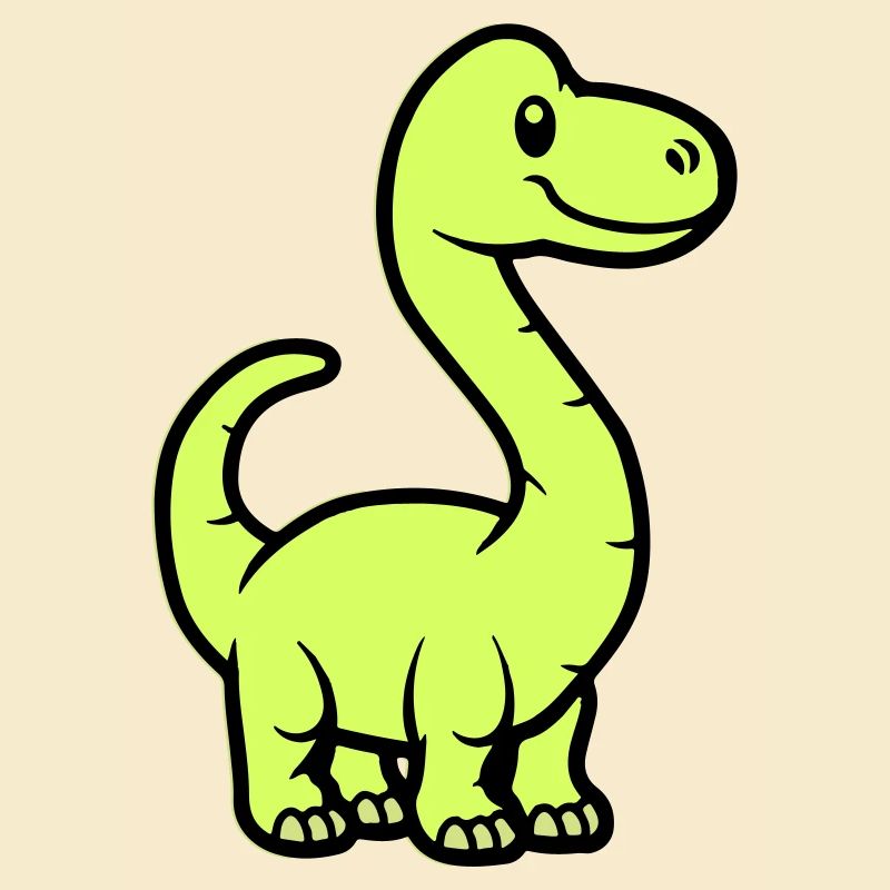 Dinosaurier Brontosaurus Comic