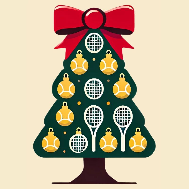 TennisConception d’arbre de Noël sur le thème