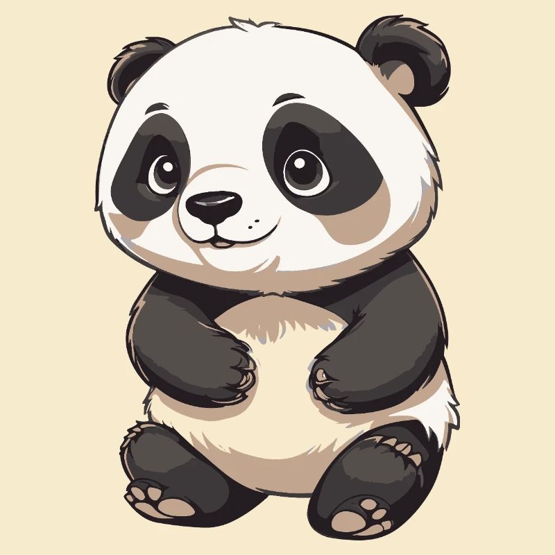 Panda mignon - Conception d’animaux