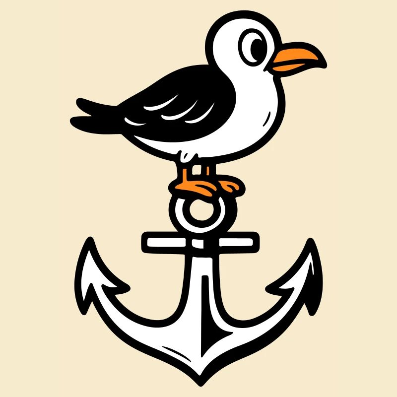 Seagull Anchor Comic