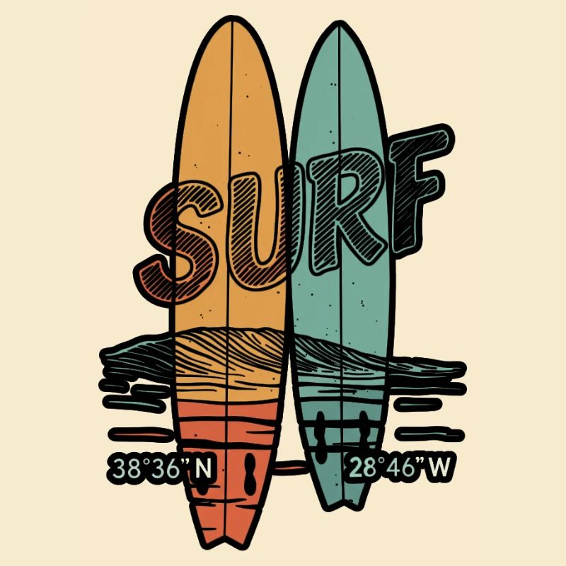 Planches de surf rétro