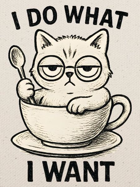 Katze in Teetasse
