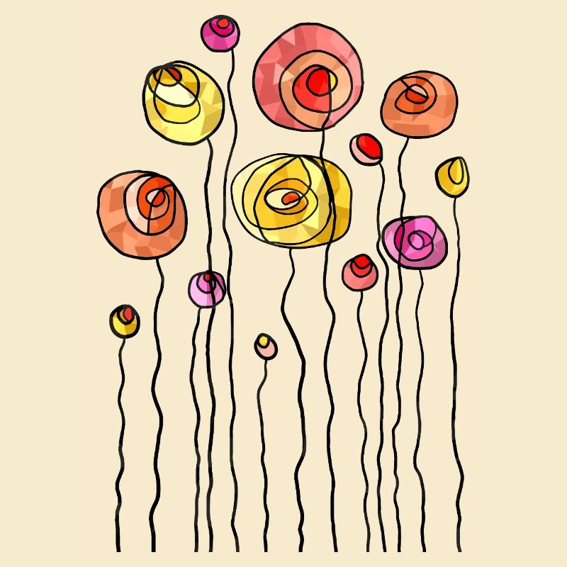 Thème abstrait fleur de printemps
