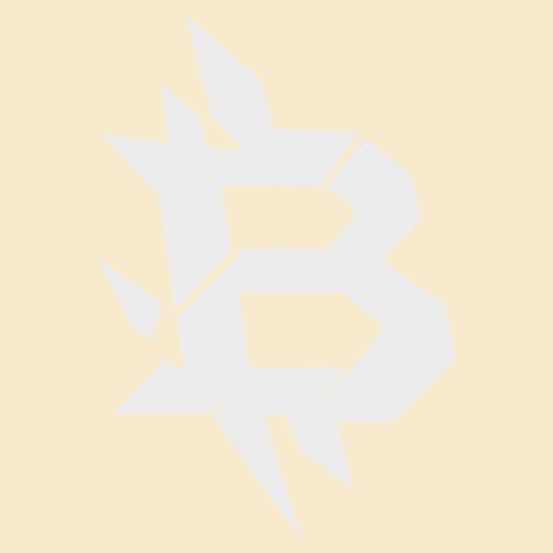 Bitcoin B kantiges Design