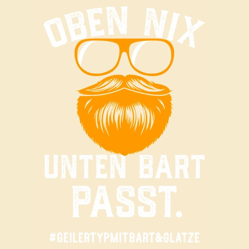 Geiler Typ Mit Bart Und Glatze Bartträger Vollbart