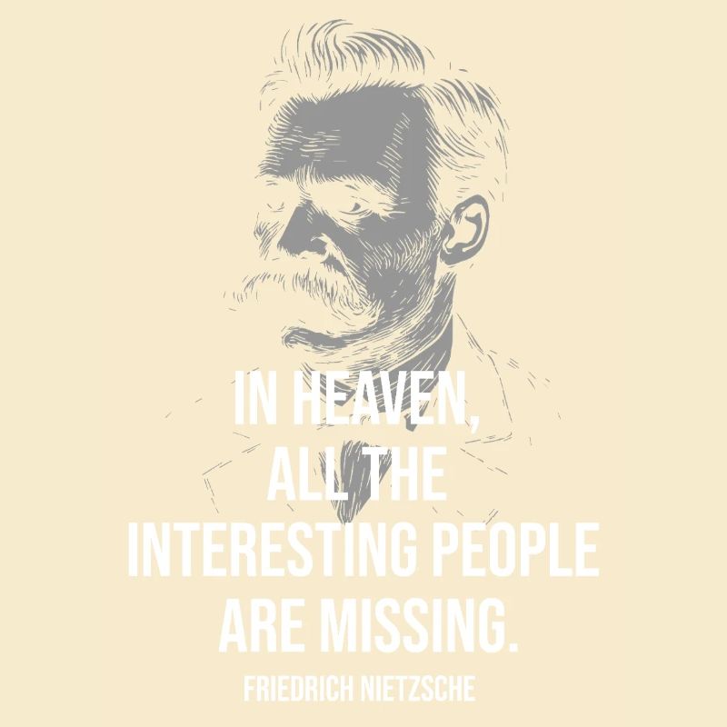 Nietzsche-Zitat: Der Himmel fehlt: