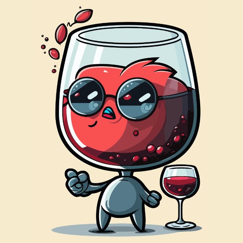 Weinheld mit Sonnenbrille