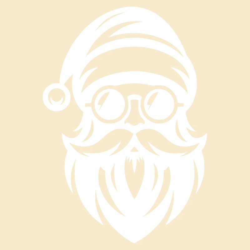 Weihnachtsmann Silhouette Ich bin der coole Claus
