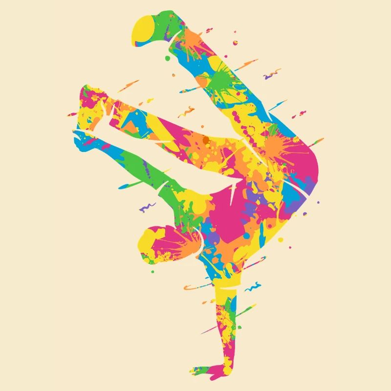 Breakdancing Bunt Breakdancer Jungen Breakdance