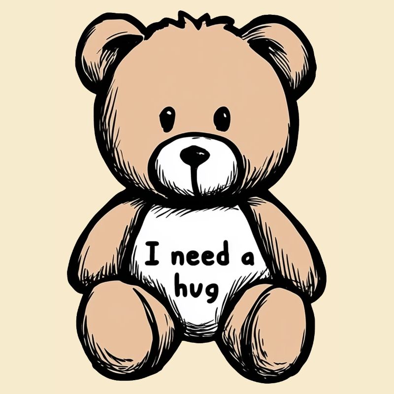 Soft Teddy Bear – Illustration Tenderness