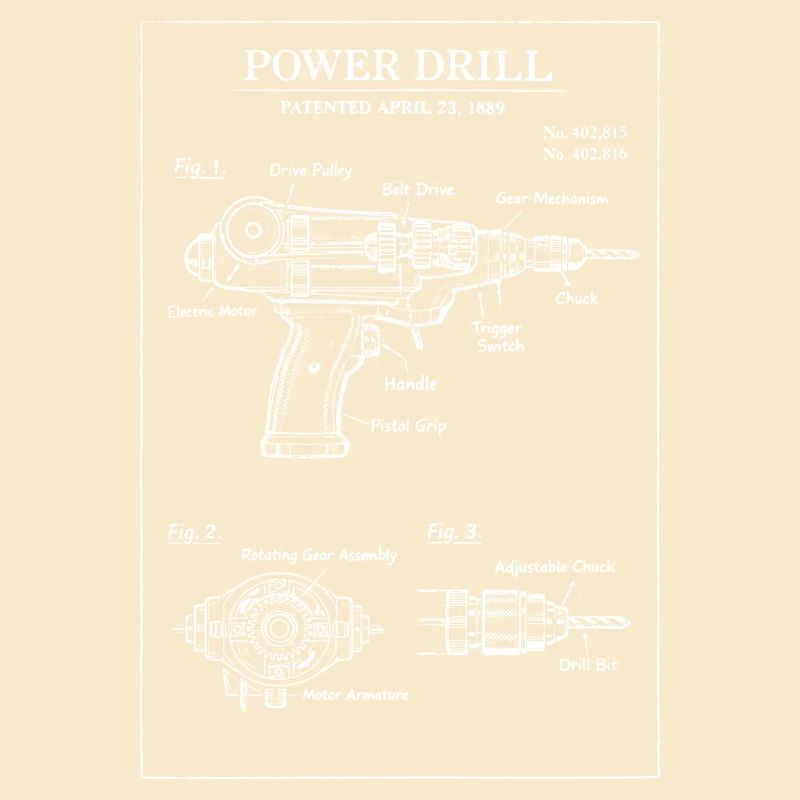 Power Drill Patent Blueprint