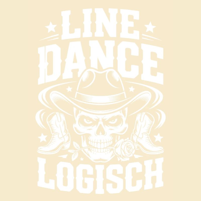 Line Dance Skull Cowboy