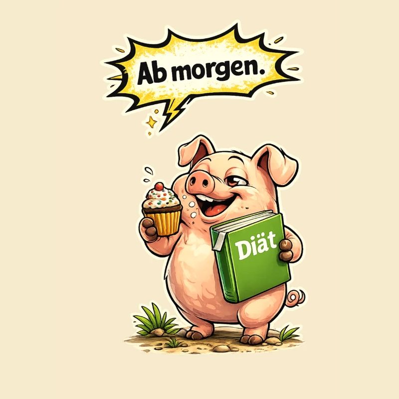 Funny Pig Diet Saying Gift