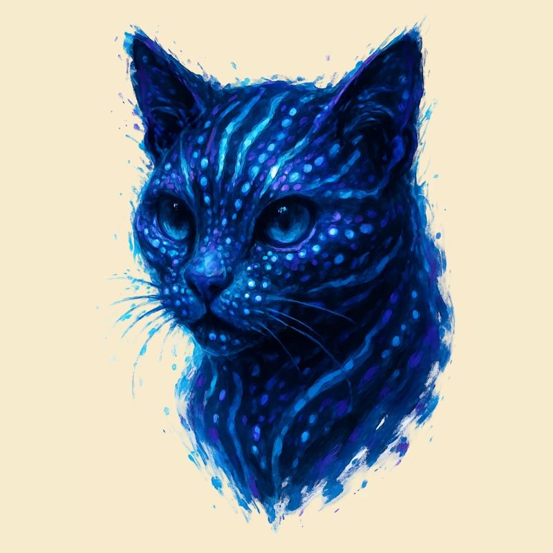 Chat Cyber Bioluminescent Neon