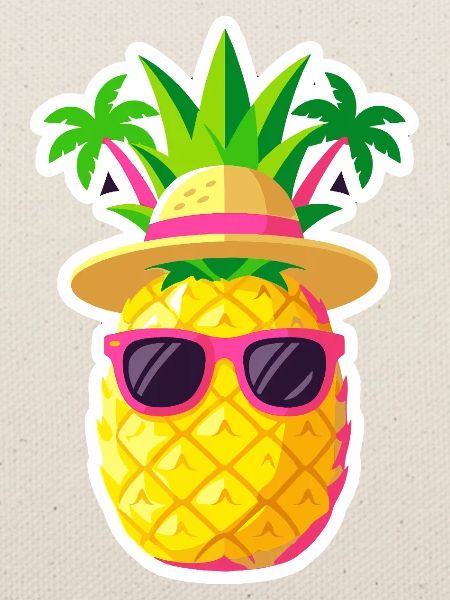 Sunny Pineapple Island Vibe