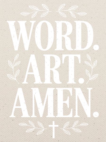 Wortkunst: Amen Blumenlorbeeren