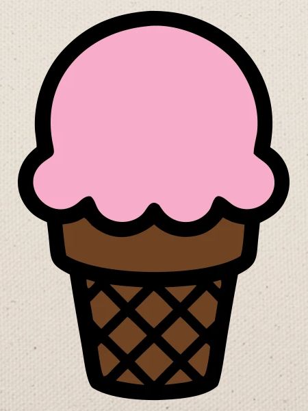 Eiscreme Waffel Icon
