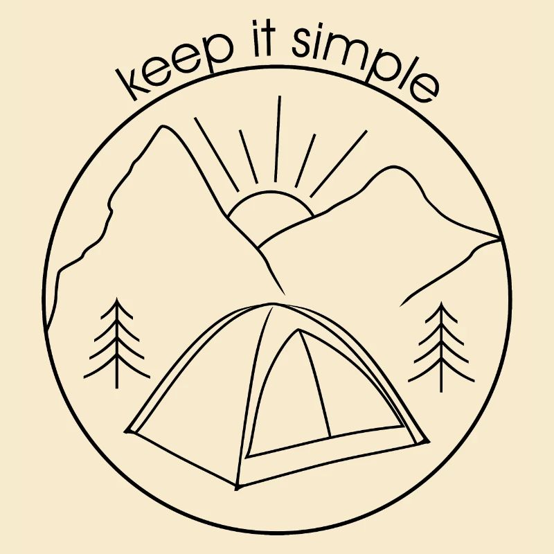 Keep it simple (schwarze Version)