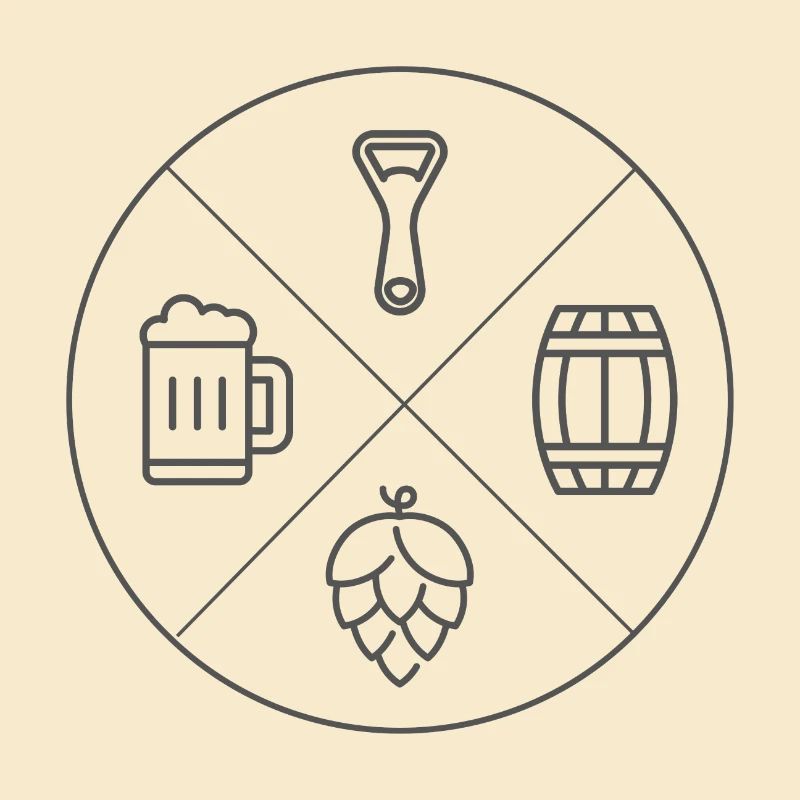 Bier Design Schlicht