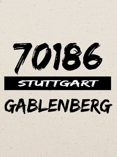 70186 Stuttgart Gablenberg Tshirt Postleitzahl