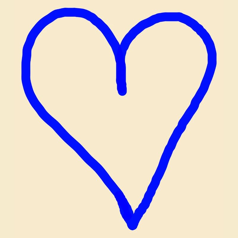 Herz blau Geschenkidee