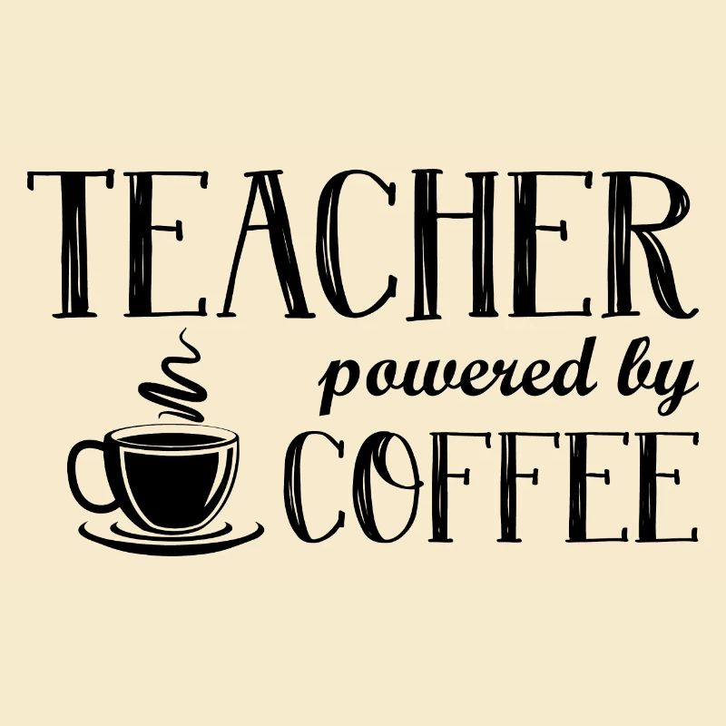 Teacher powered by coffee Gift Professor