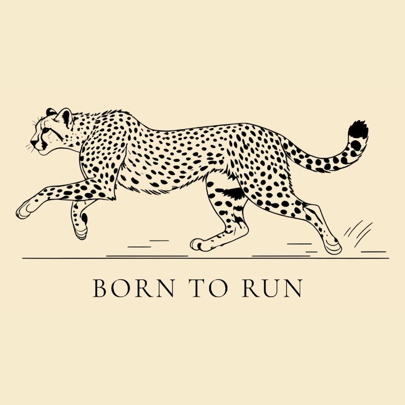 Né pour courir – Léopard dans la course