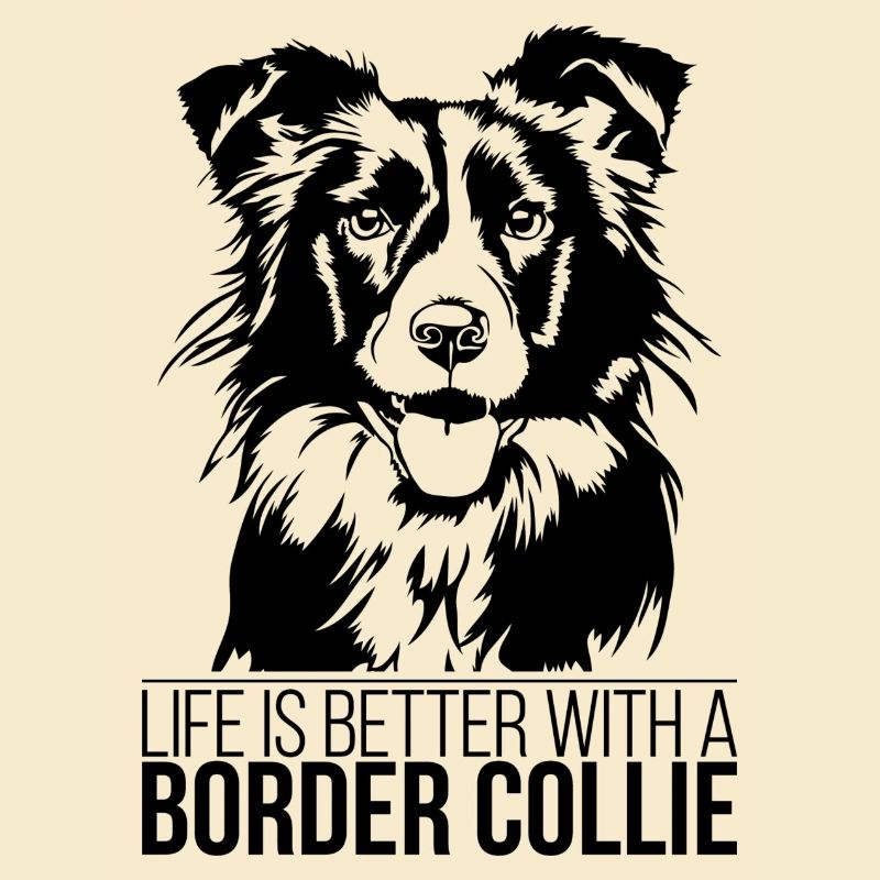 Border Collie life is better Hunde Spruch Wilsigns