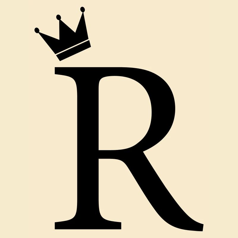 R Monogram Crown