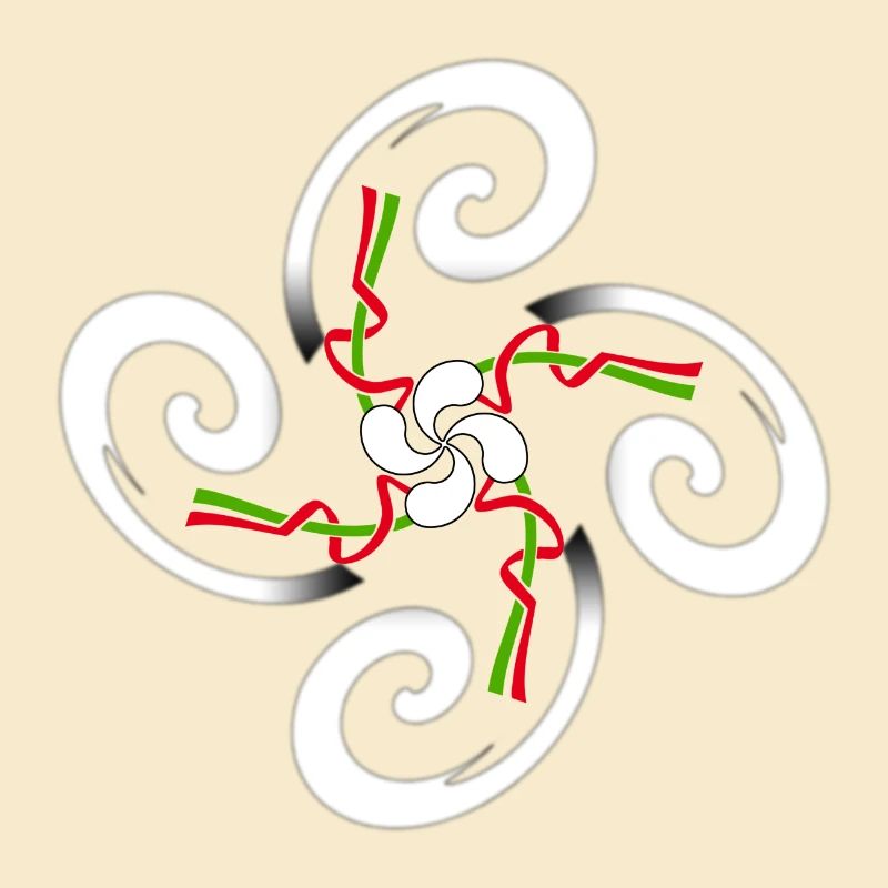 Baskische Kreuz-Design