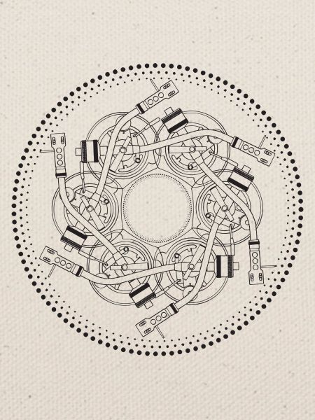 Mandala Drehscheibe 1210