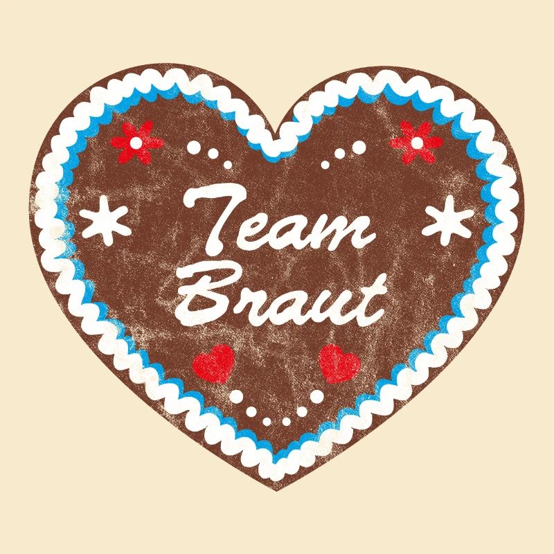 Lebkuchenherz "Team Braut"