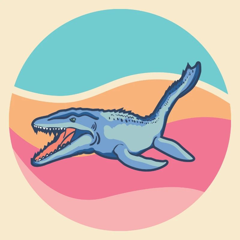 Tylosaurus Dinosaurier Raubtier des Meeres