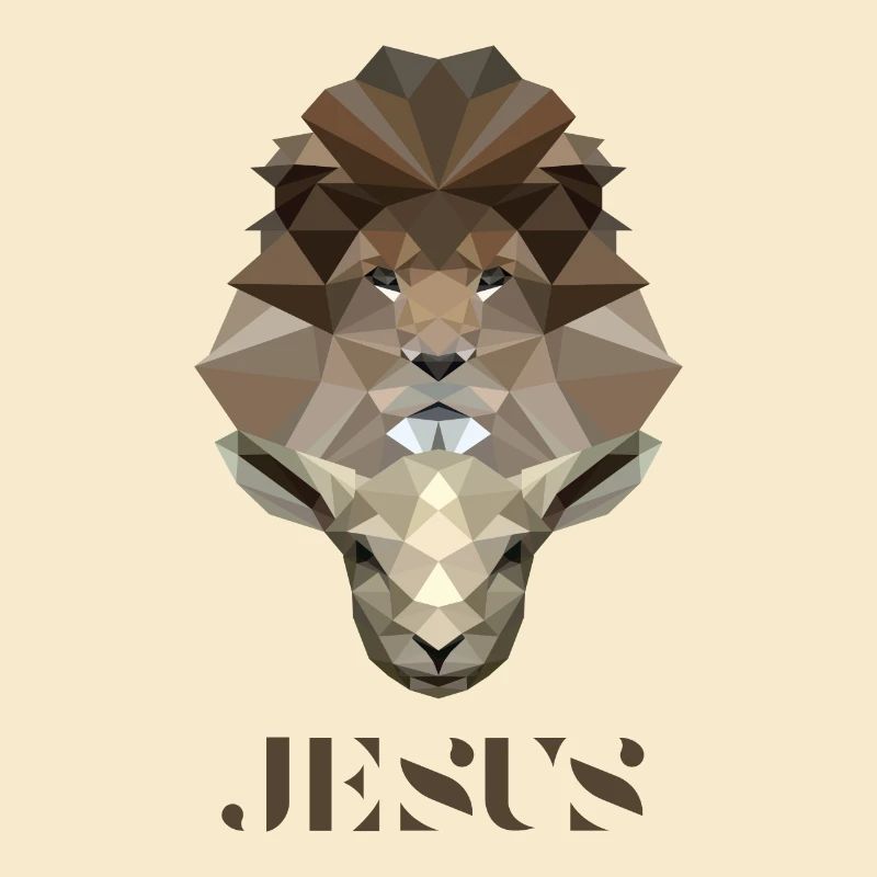 Der Löwe & Das Lamm - Jesus - Poly Design