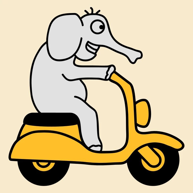 Moped Elephant
