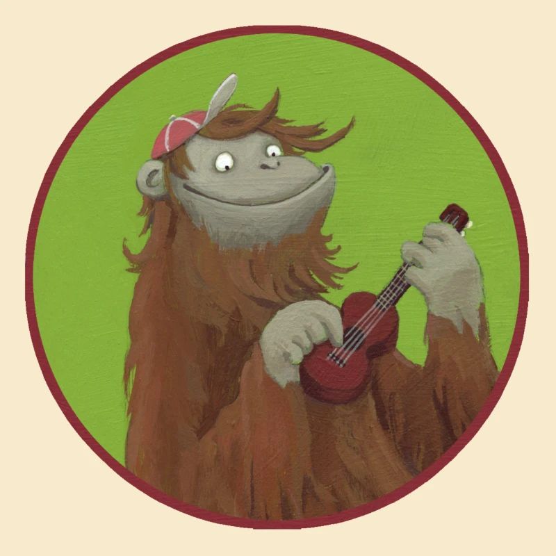 Singe avec ukulélé