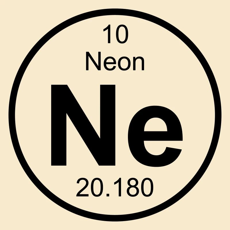 Element 10 - ne (neon) - Full (round)