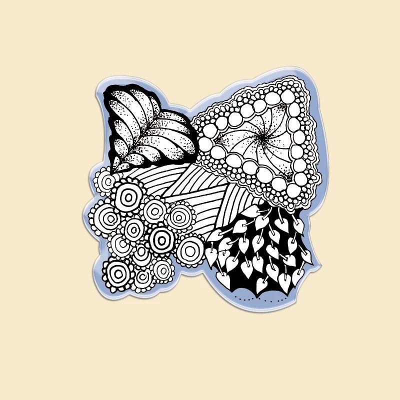Zentangle flower pattern contest