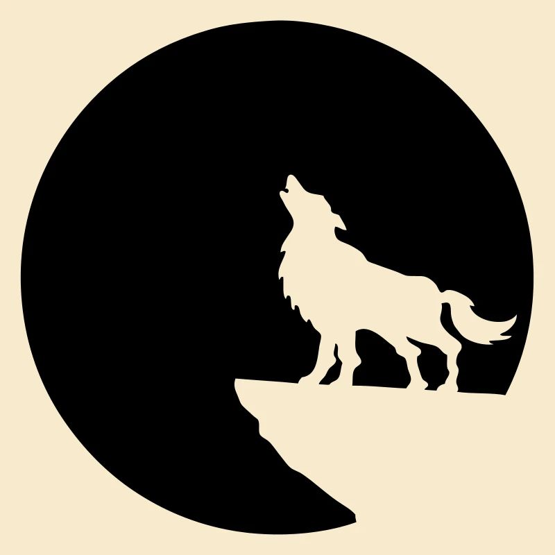 loup lune négatif