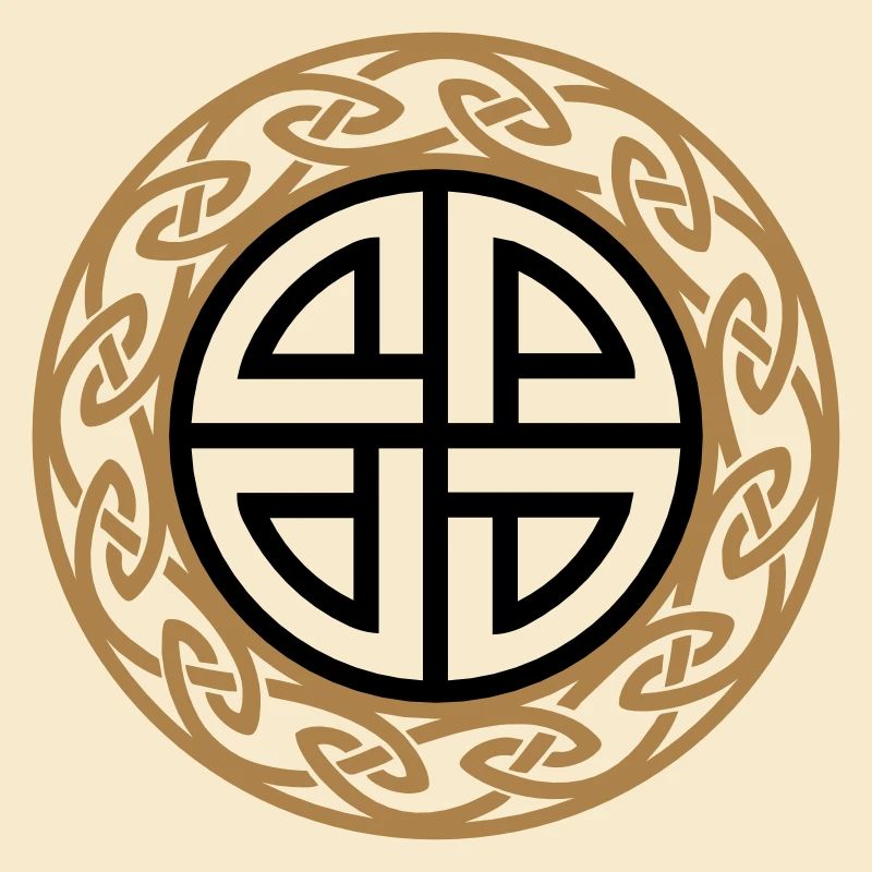Celtic Shield Knot, Protection, Four Corner, Norse
