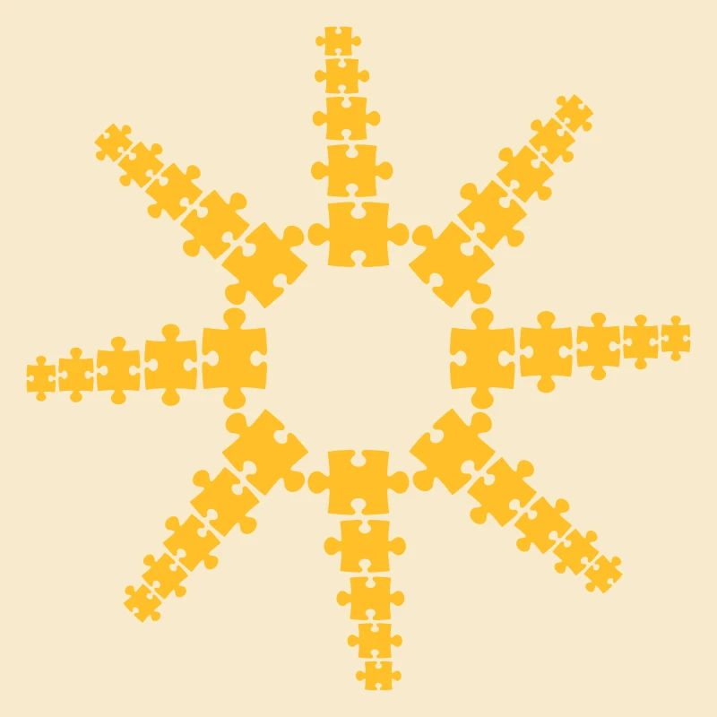 star puzzle sun pattern piece puzzle game puzzled