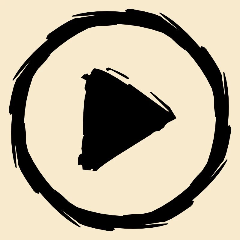 play triangle stop button break music buttons circles