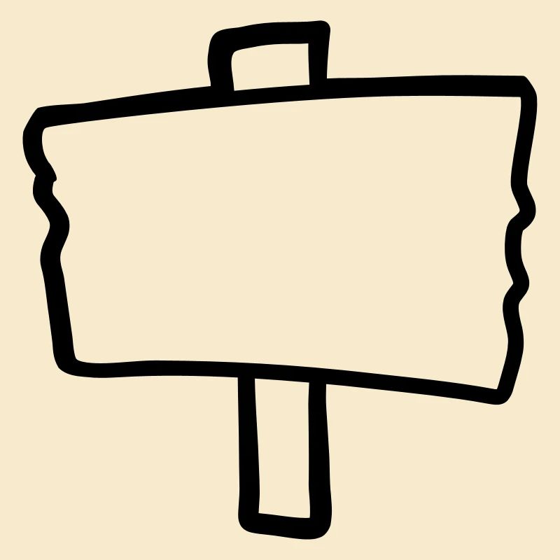 Schild Holz Rahmen
