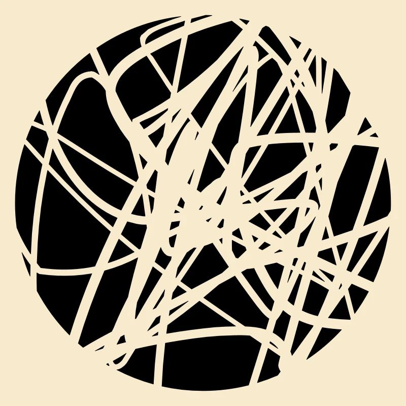 Scribbled chaotic strokes pattern